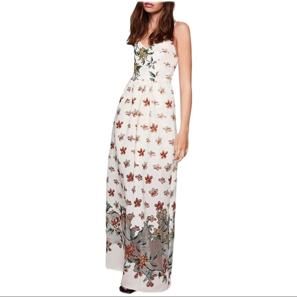 ♾✨🆕BCBGeneration Women’s Floral Burnout Maxi Dress ✨ - Picture 1 of 11